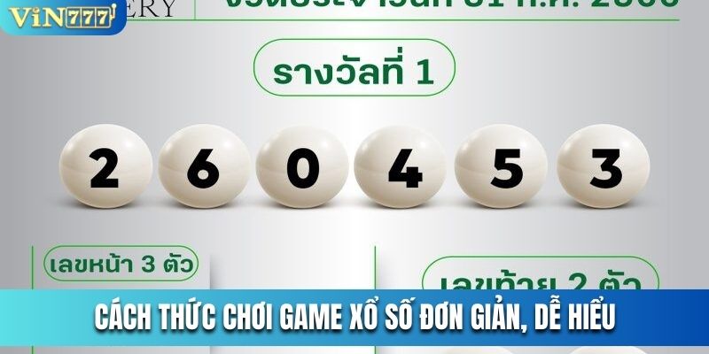 Cách thức chơi game xổ số đơn giản, dễ hiểu